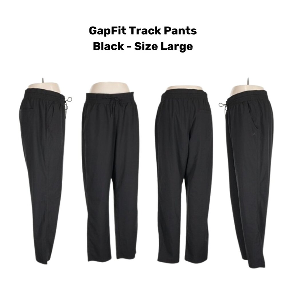 GAP Black Track Pants - Picture 1 of 4